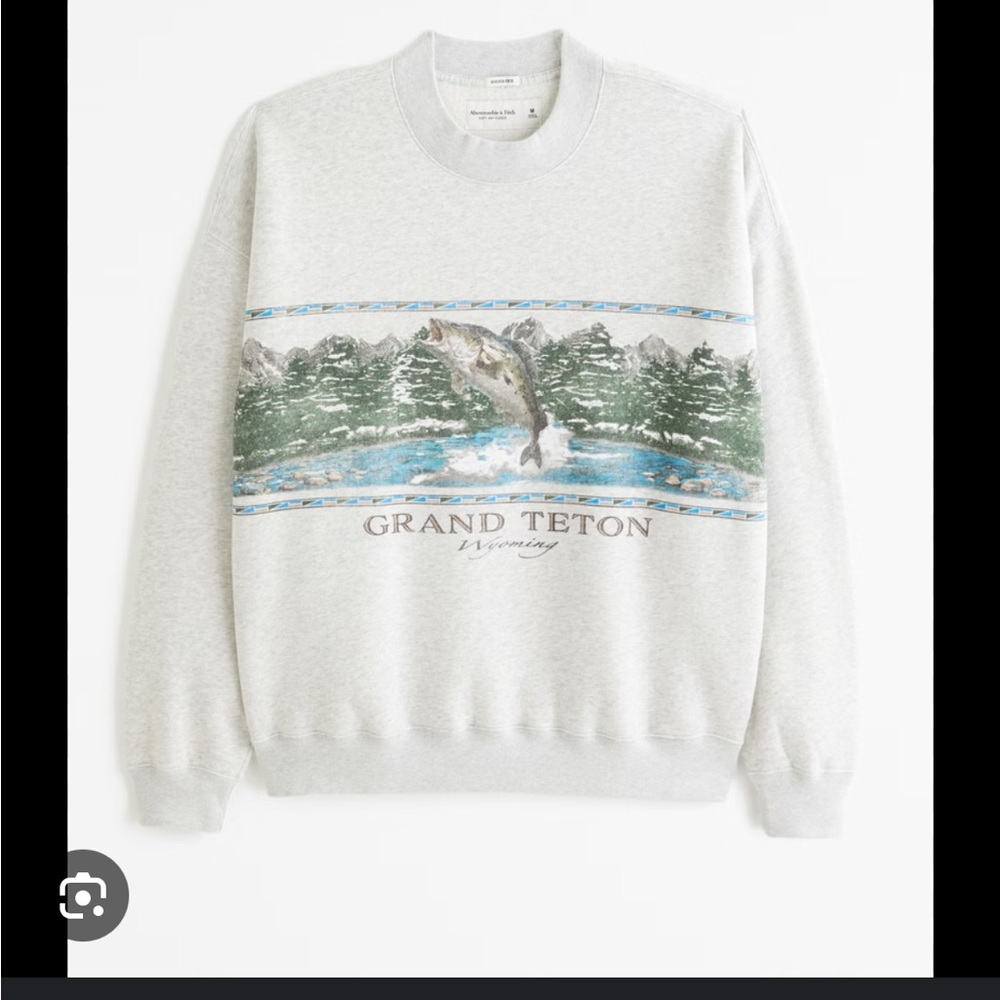 ISO Grand Teton Graphic Crew Sweatshirt